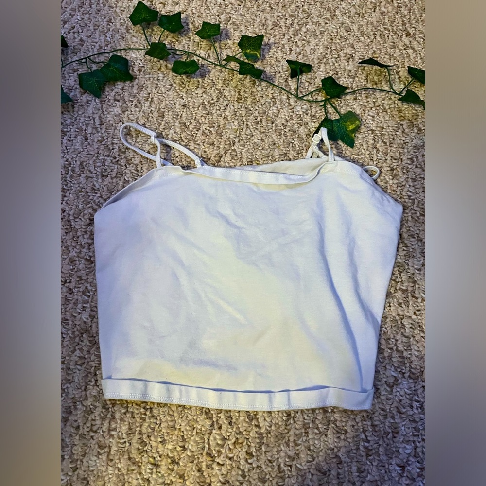 White Tank Top Size L